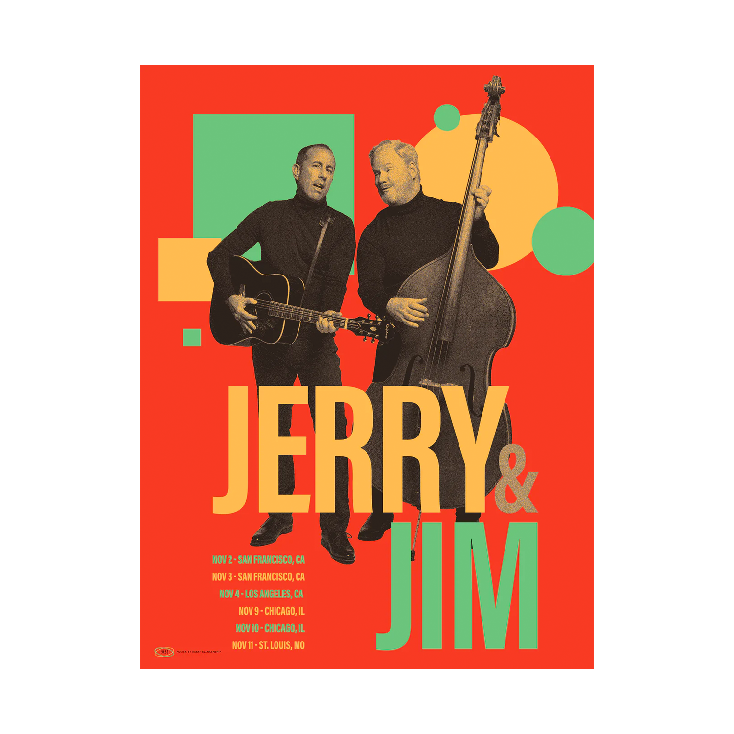 Jerry & Jim Red Poster